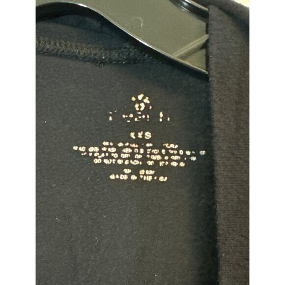 Peach Black Open Front Cardigan Size XXS - Picture 2 of 3